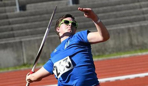 Benedikt Müller beim Speerwurf (Foto: )