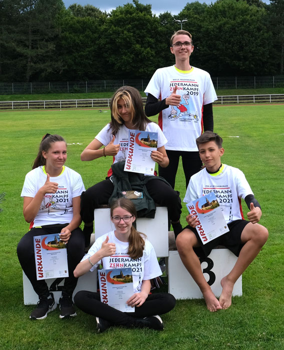 Das erfolgreiche Mehrkampfteam des TV-Amberg (Foto: S.Lippold)