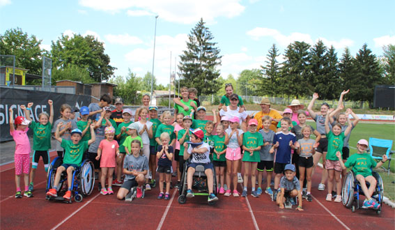 Kindergruppe auf der Ferienolympiade 2022