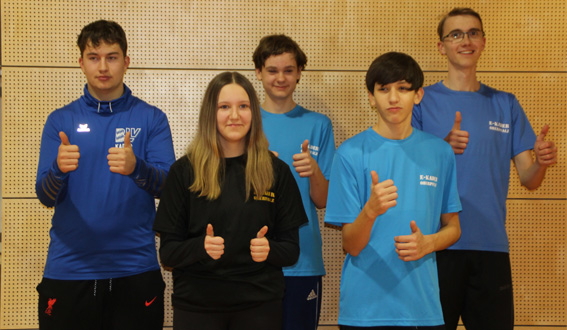 Kaderathleten des TV Amberg - Leichtathletik (Foto: K. Müller-Popp)